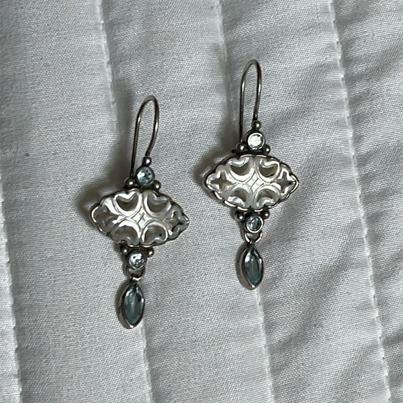 JCD 925 • Vintage Dangle Earrings • Sterling Silver - Picture 1 of 5